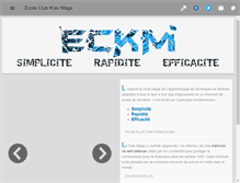 Tablet Screenshot of club-kravmaga.fr